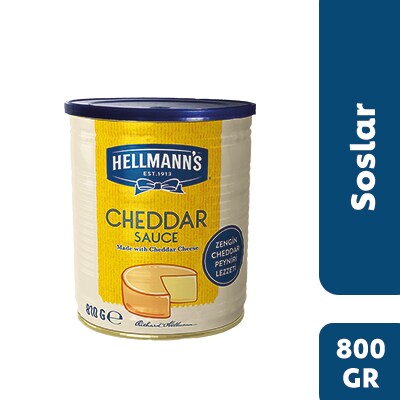 Hellmann's Cheddar Sos 800GR - Zengin Cheddar Peyniri lezzetini pratik bir şekilde sunan Hellmann’s Cheddar Sos ile reçetelerinizi yıldızlaştırın.